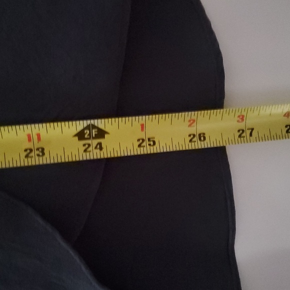 Rory Beca Grey Silk Blouse Top Size Small Collared Low Ruched Neckline - Picture 8 of 8